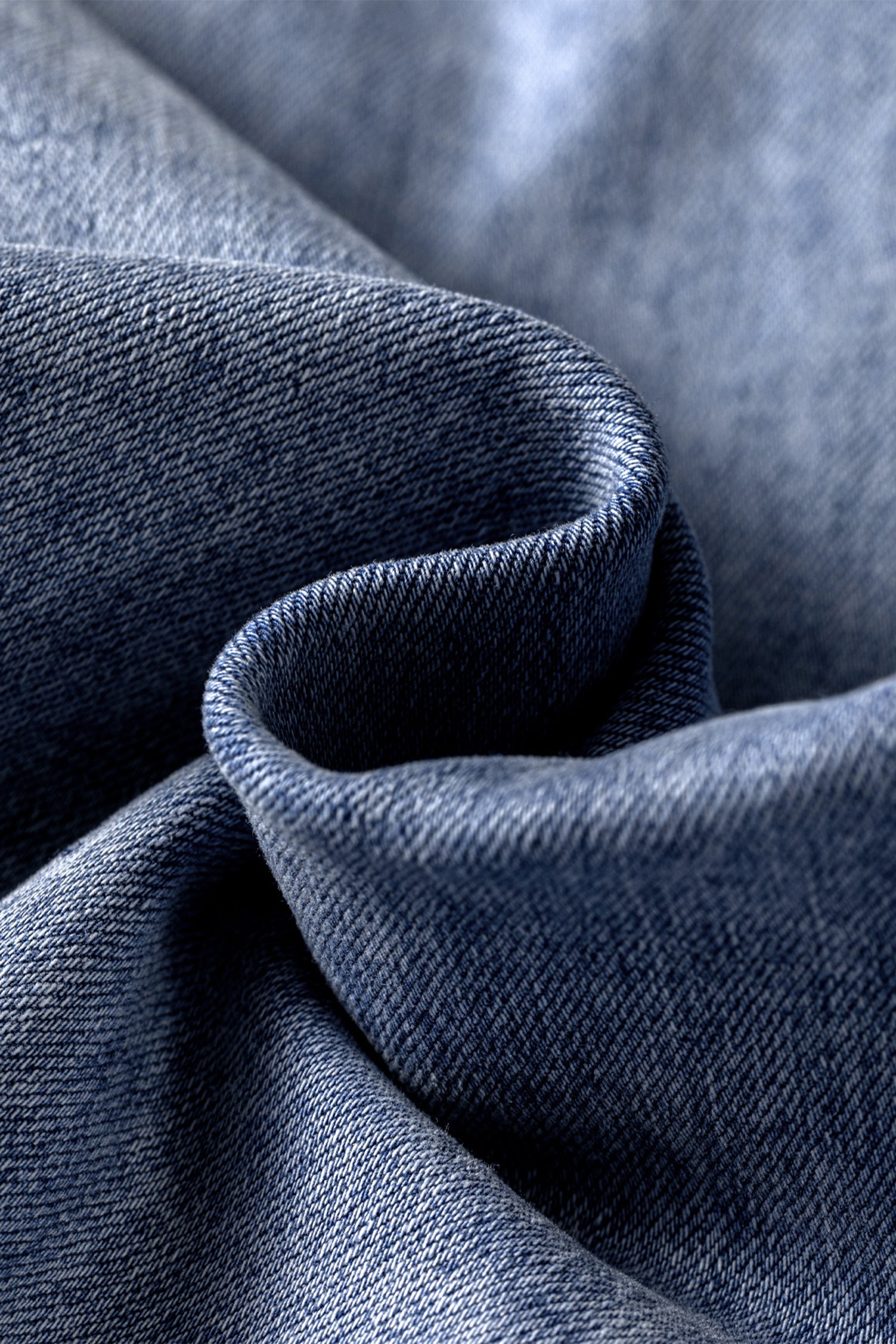 Beau Blue Turn-up Cuffs Womens Loose Jeans SALE
