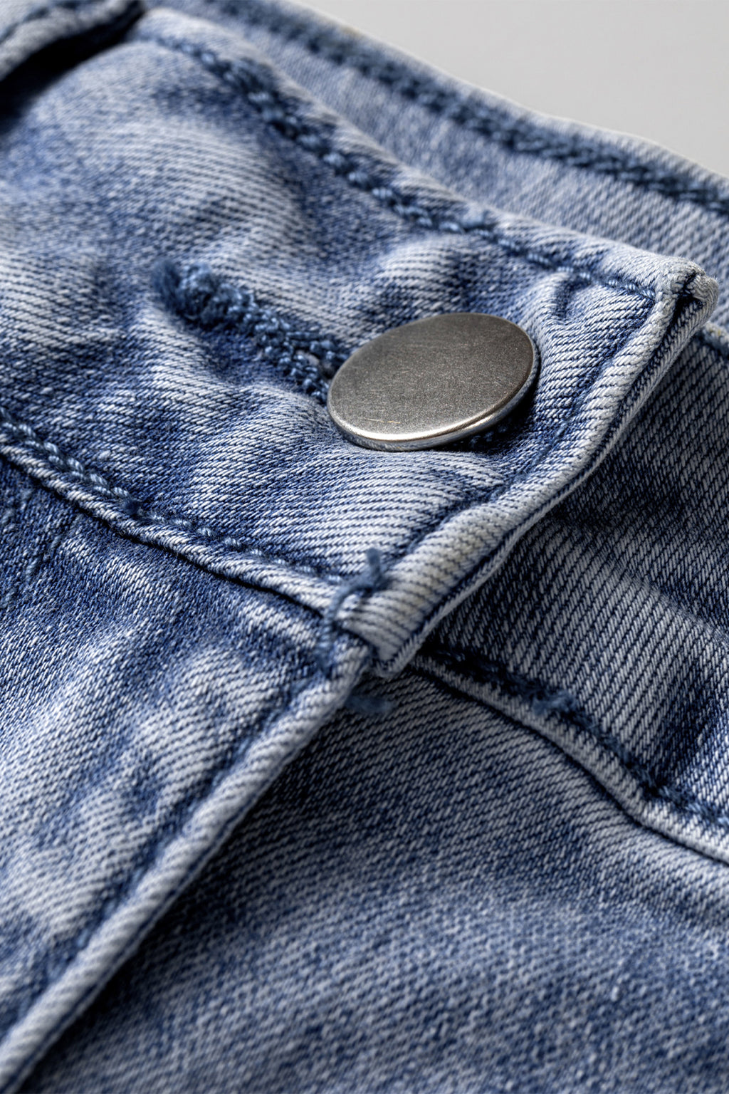 Beau Blue Turn-up Cuffs Womens Loose Jeans SALE