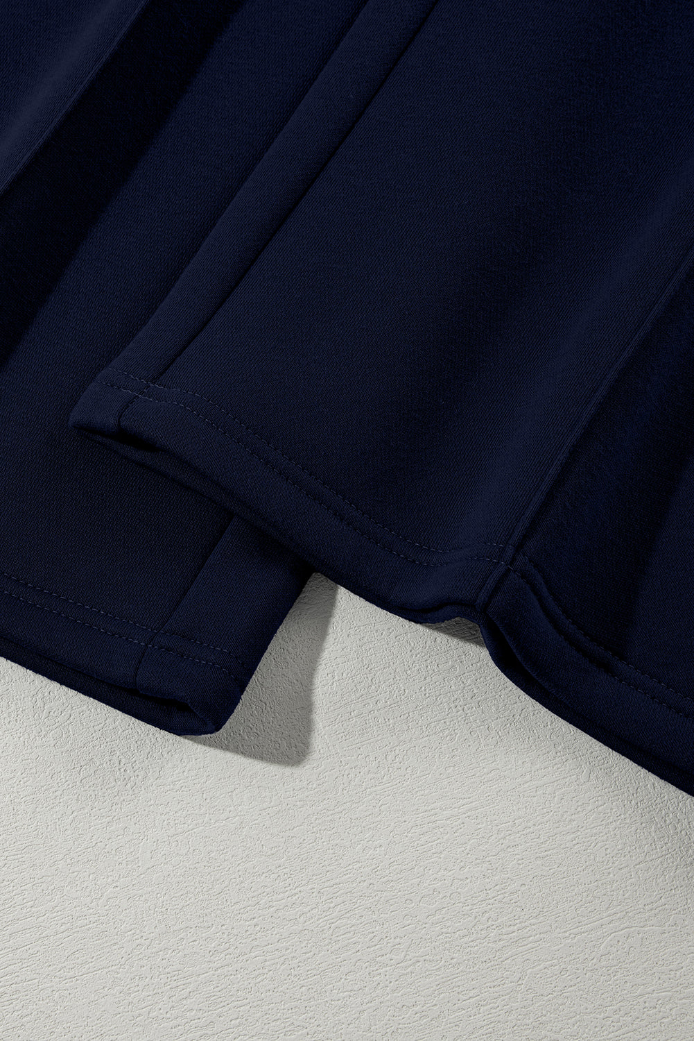 Navy Blue Drop Shoulder Zip Up Jacket Drawstring Pants Active 2pcs Set PLUS AVAILIBLE SALE