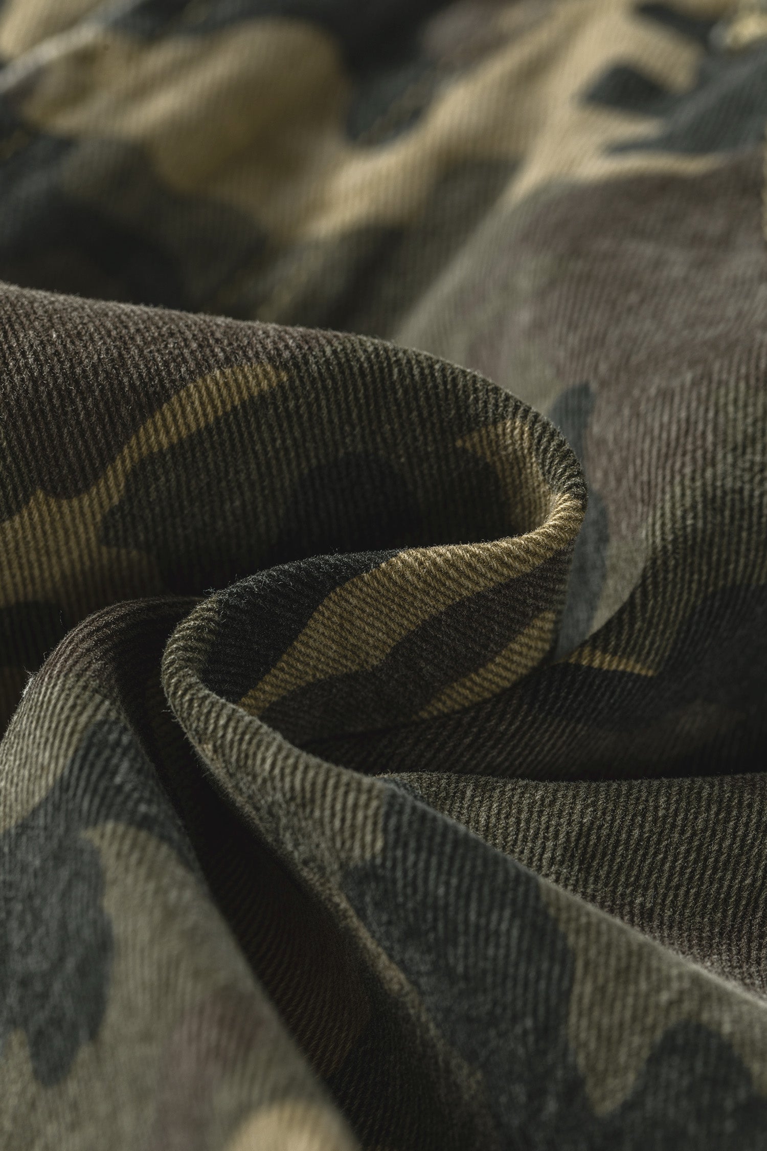 Green Camouflage High Rise Denim Shorts SALE