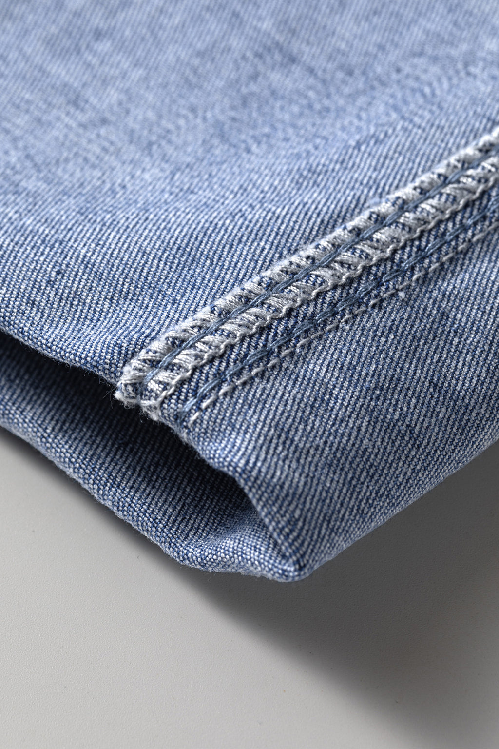 Beau Blue Turn-up Cuffs Womens Loose Jeans SALE