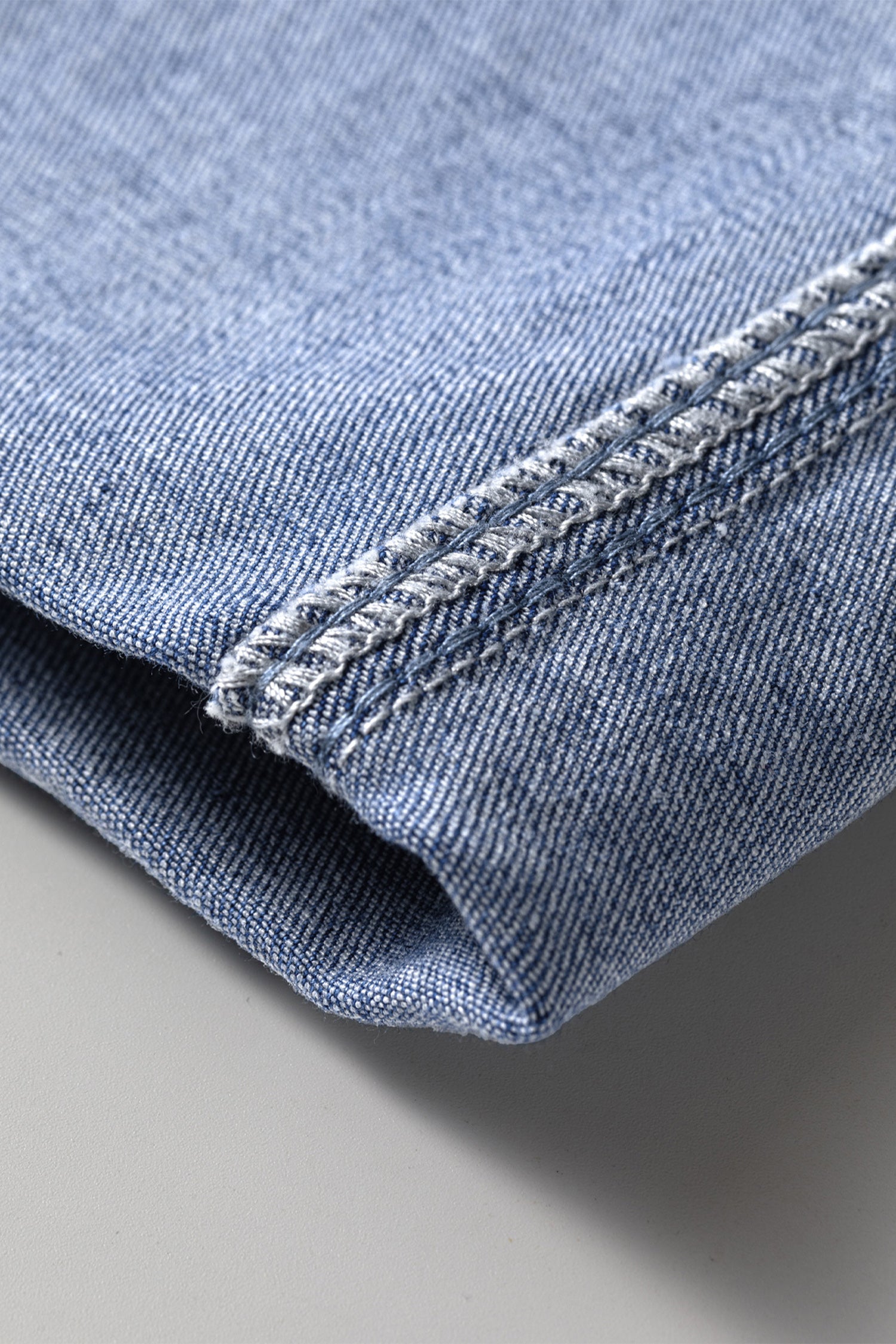 Beau Blue Turn-up Cuffs Womens Loose Jeans SALE