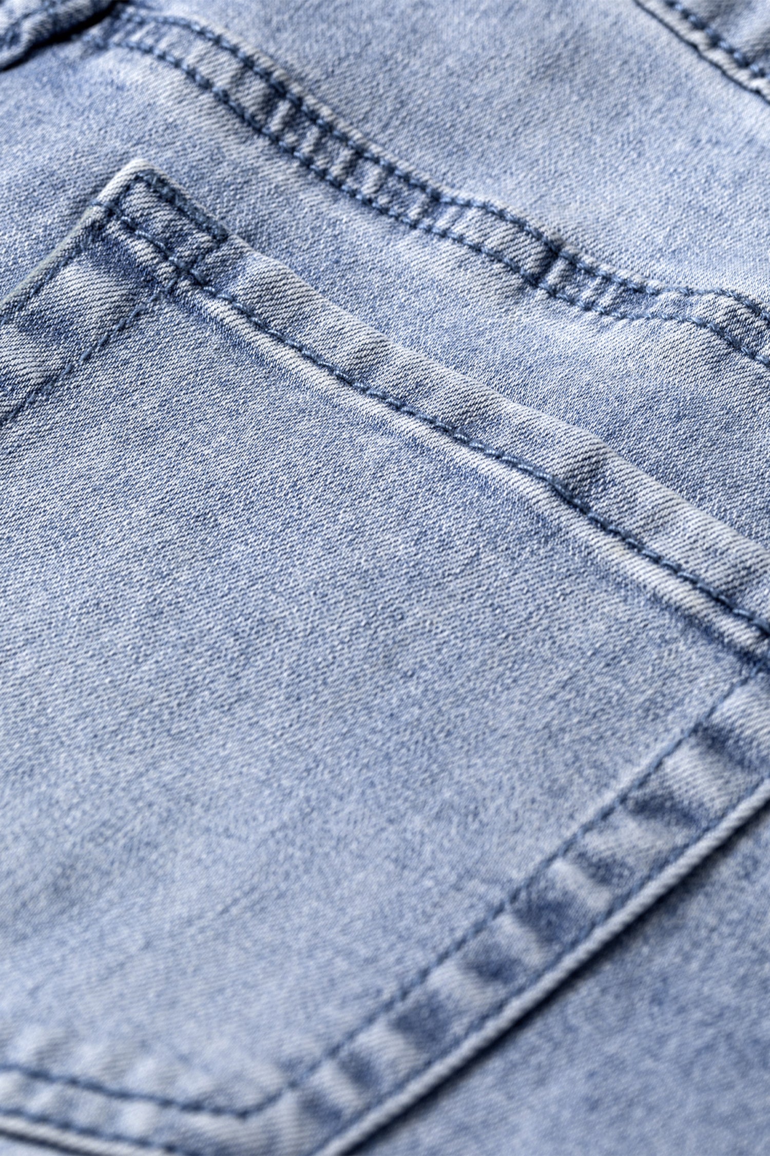 Beau Blue Turn-up Cuffs Womens Loose Jeans SALE